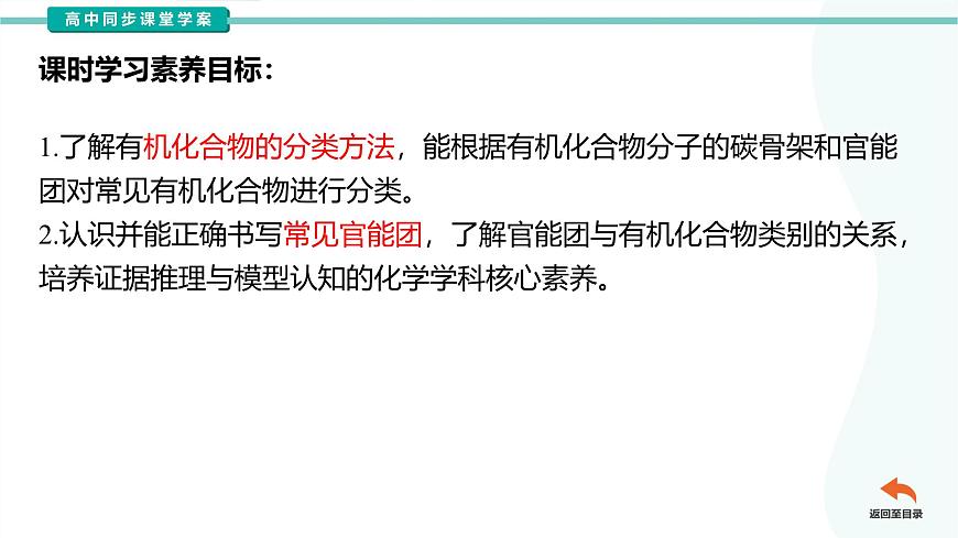 1.1有機化合物的分類課件高中化學人教版(2019)選擇性必修3第2頁