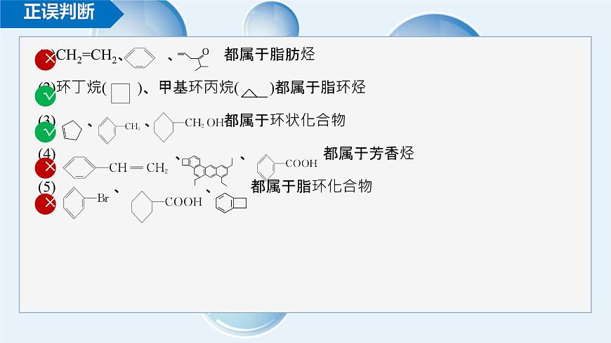 1.1有機化合物的分類課件高中化學人教版(2019)選擇性必修3第7頁