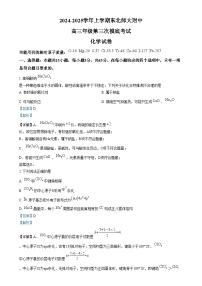 吉林省长春市东北师范大学附属中学2024-2025学年高三上学期第三次摸底考试化学试卷（Word版附解析）