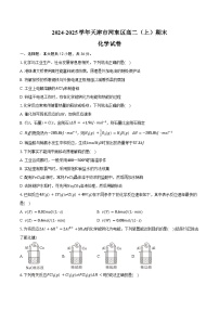 2024-2025学年天津市河东区高二(上)期末化学试卷(含答案)