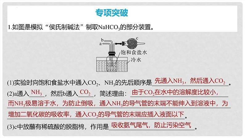 第11讲 纯碱的制备与含量的测定 2024高考化学一轮复习高频考点精讲(新教材新高考) 课件第6页