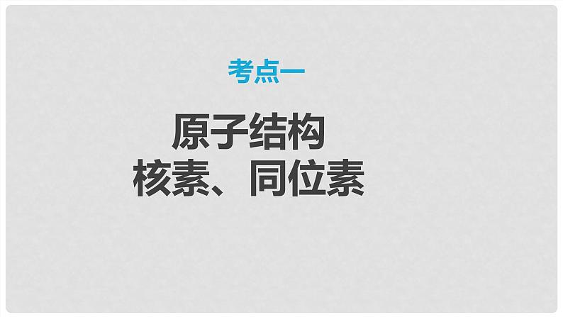 第28讲 原子结构 核外电子排布规律 2024高考化学一轮复习高频考点精讲(新教材新高考) 课件第3页