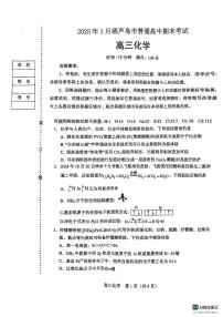 辽宁省葫芦岛市2024-2025学年高三上学期1月期末考试化学试卷（PDF版附答案）