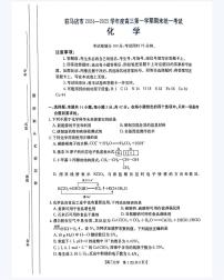 河南省驻马店市部分学校2025届高三上学期1月期末联考化学试卷（PDF版附解析）