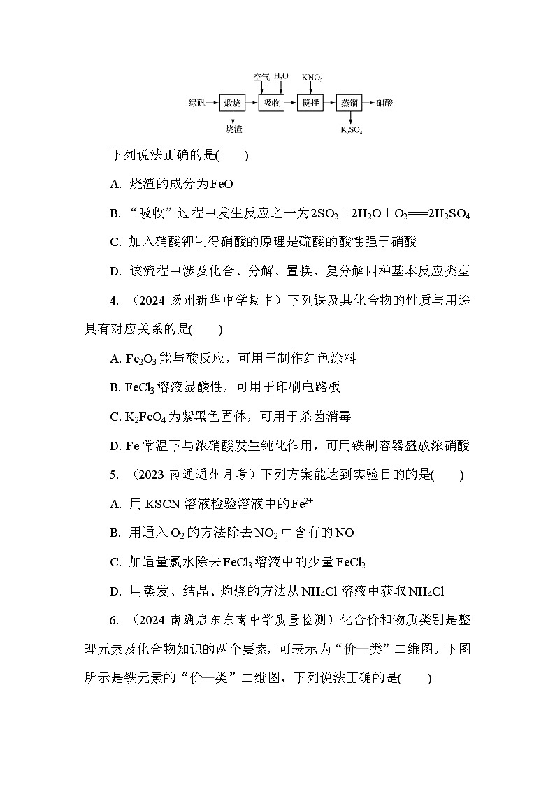 基础小练26 反应的合理选择 (含答案)2024-2025学年高一化学必修2(苏教版2019)第2页