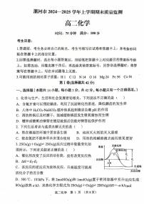 河南省漯河市2024-2025学年高二上学期期末质量监测化学试卷