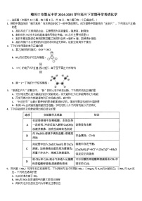 吉林省通化市梅河口市第五中学2024-2025学年高三下学期开学考试化学试题(含答案)