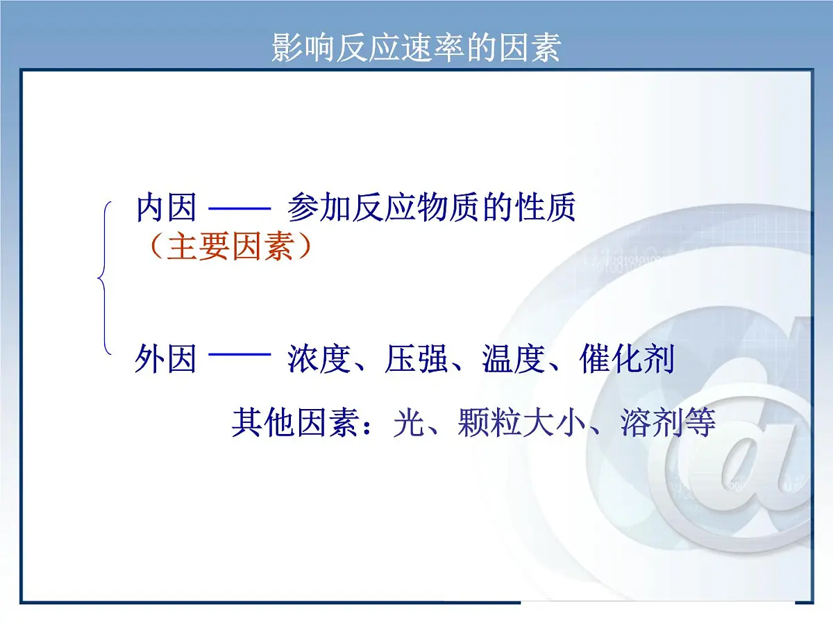 人教版 (新课标)高中化学选修4 2-2《影响化学反应速率的因素》课件第4页