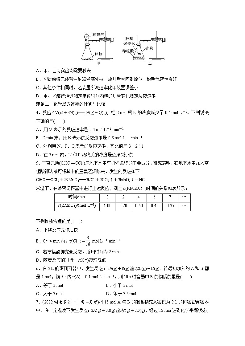 第二章 第一节 第1课时 化学反应速率(专练)第2页