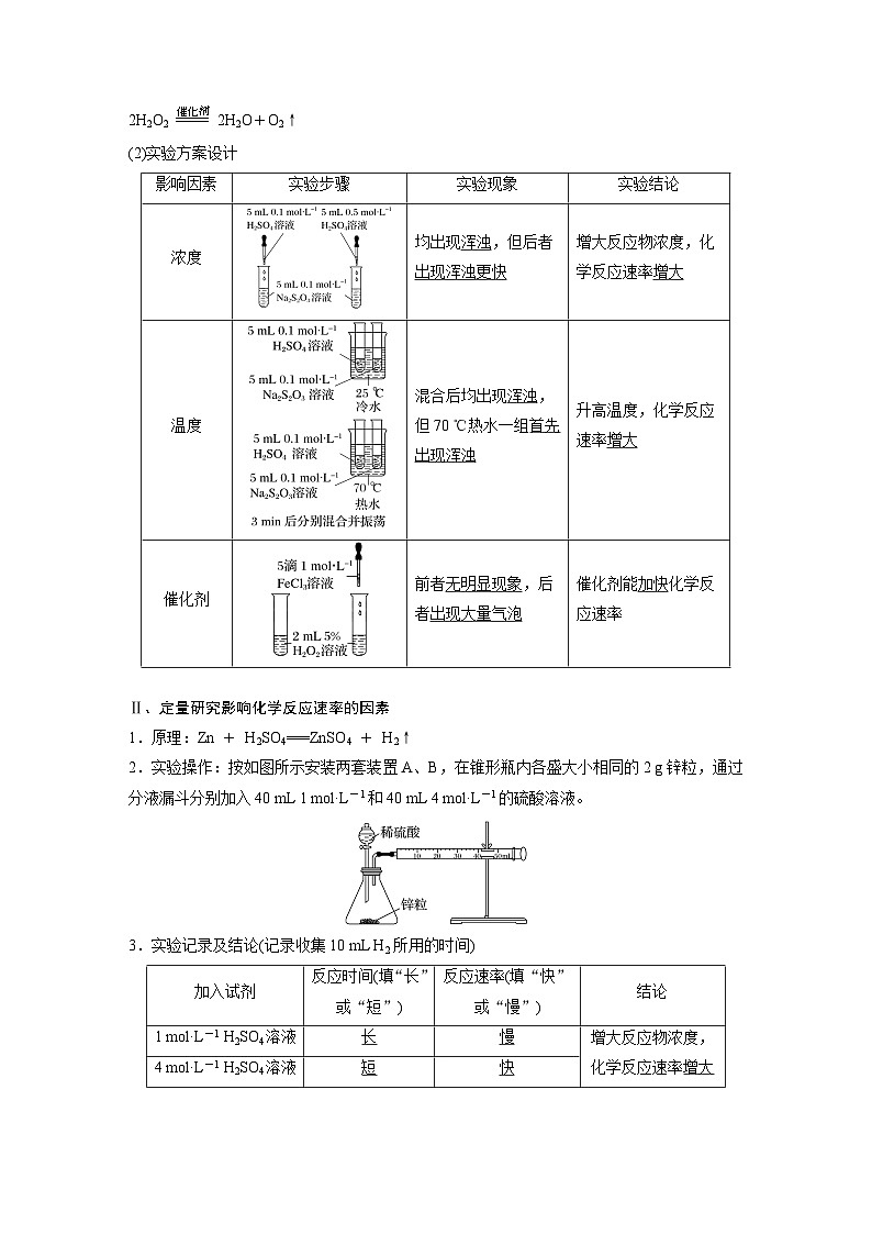第二章 第一节 第2课时 影响化学反应速率的因素(教师版)第2页