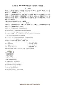 2024~2025学年天津市滨海新区高二上期末化学试卷(含答案)