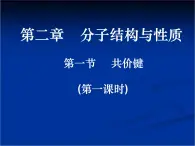 人教版 (新课标)高中化学选修3 2-1《共价键》课件