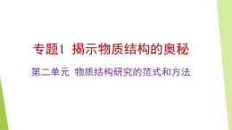 蘇教版高中化學(xué)選擇性必修2 《1-2 物質(zhì)結(jié)構(gòu)研究的范式和方法1-3 物質(zhì)結(jié)構(gòu)研究的意義》課件