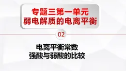 苏教版高中化学选择性必修1《3-1-2 弱电解质的电离平衡（第2课时 电离平衡常数　强酸与弱酸的比较）》课件