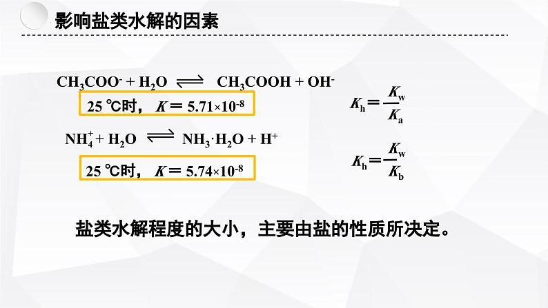 苏教版高中化学选择性必修1《3-3-2 盐类的水解(第2课时 影响盐类水解的因素及应用)》课件第5页