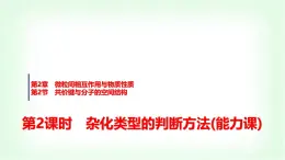 魯科版高中化學(xué)選擇性必修2第2章第2節(jié)第2課時(shí)雜化類型的判斷方法能力課課件