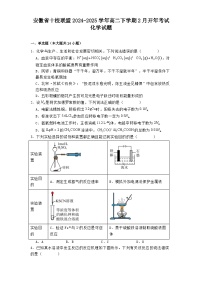 安徽省十校联盟2024-2025学年高二下学期2月开年考试 化学试题（含解析）