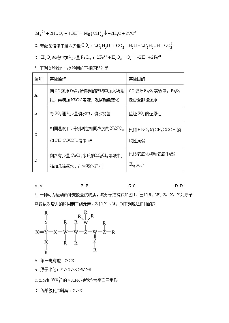 云南省三校2025届高三下学期2月高考备考实用性联考卷(六) 化学试题第2页