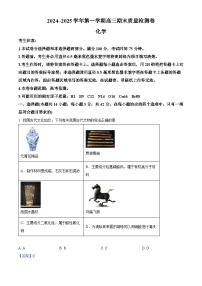 山西省2024-2025学年高三上学期期末考试化学试题（Word版附解析）