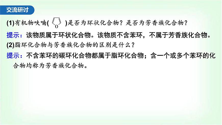 人教版高中化學選擇性必修3第一章有機化合物的結(jié)構(gòu)特點與研究方法第一節(jié)第1課時有機化合物的分類方法課件第5頁