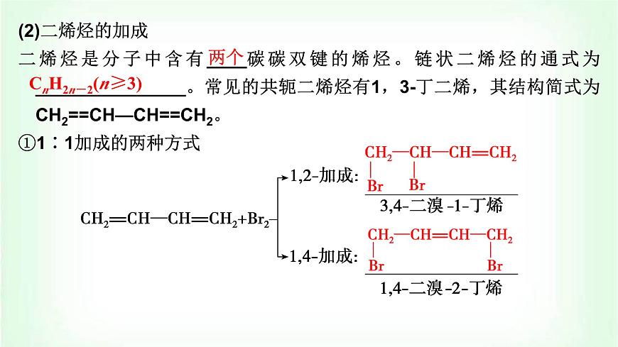 人教版高中化學(xué)選擇性必修3第二章烴第2課時(shí)烯烴的加成、加聚及氧化規(guī)律課件第6頁
