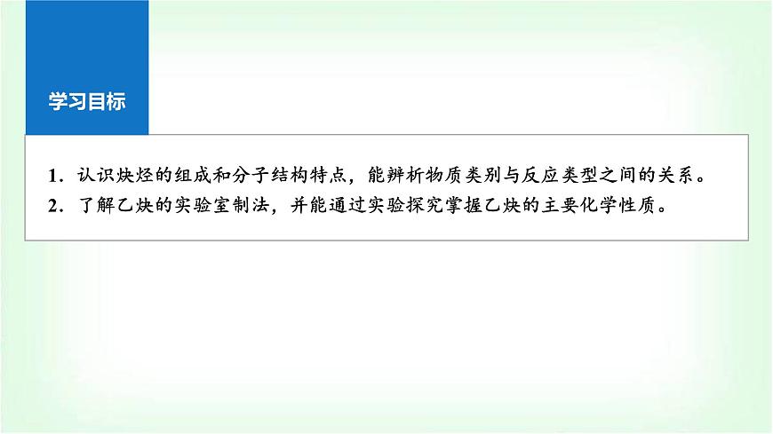 人教版高中化學(xué)選擇性必修3第二章烴第3課時炔烴課件第2頁