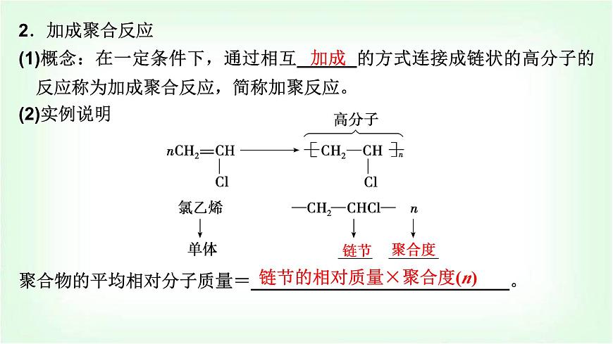 人教版高中化學選擇性必修3第五章合成高分子第一節(jié)合成高分子的基本方法課件第5頁