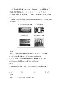 江西省多校联考2024-2025学年高一上学期期末考试化学试卷（解析版）
