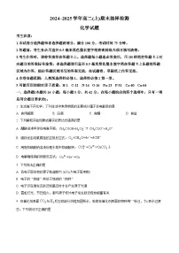 广西梧州市部分学校2024-2025学年高二上学期1月期末考试 化学试题(原卷版+解析版)