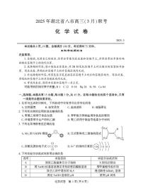 湖北省八市2024-2025学年高三下学期3月联考（二模）化学试卷（PDF版，含答案）