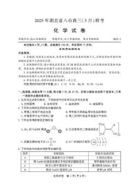 2025湖北省八市高三下学期3月联考（二模）化学试卷扫描版含答案
