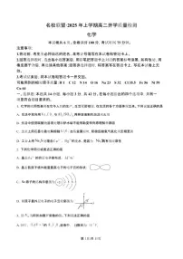湖南省名校联盟2024-2025学年高二下学期开学质量检测 化学试题(含答案)