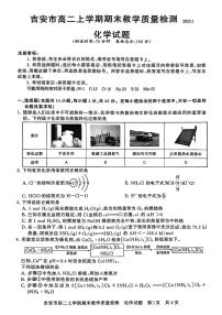 江西省吉安市2024-2025学年高二上学期期末考试 化学(含答案)