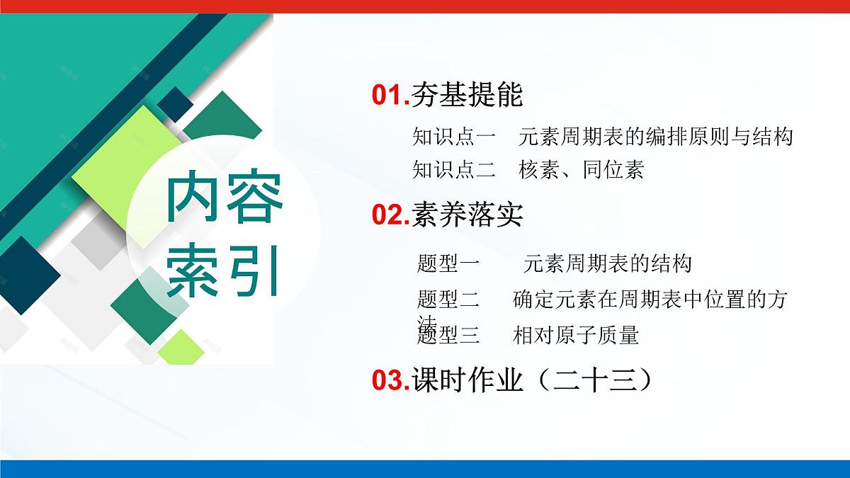 第四章 第一节 第二课时 元素周期表 核素-2025年高中化学必修第一册同步课件第3页