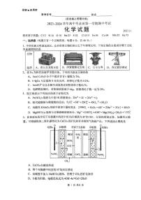 2024届福建省百校联考高三上(11月)-化学试题（含答案）