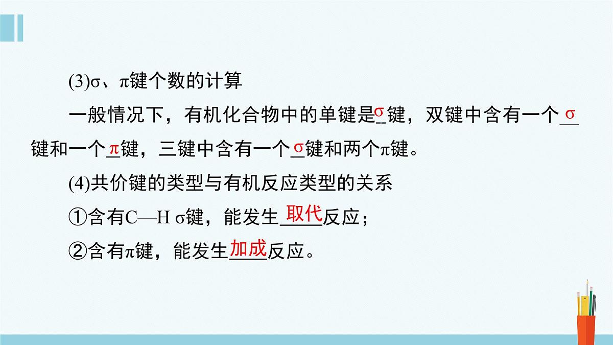 人教版高中化学选择性必修3《1-1-2有机化合物中的共价键和同分异构现象》课件第7页