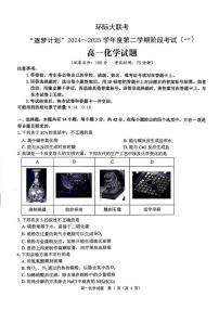 化学-河南省驻马店市环际大联考2024-2025学年高一下学期3月阶段考试（一）