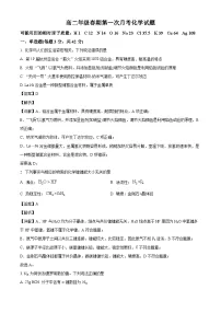 河南省驻马店市高级中学2024-2025学年高二下学期3月月考 化学试题(含解析)
