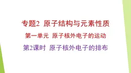 蘇教版高中化學(xué)選擇性必修2 《2-1-2 原子核外電子的排布》課件