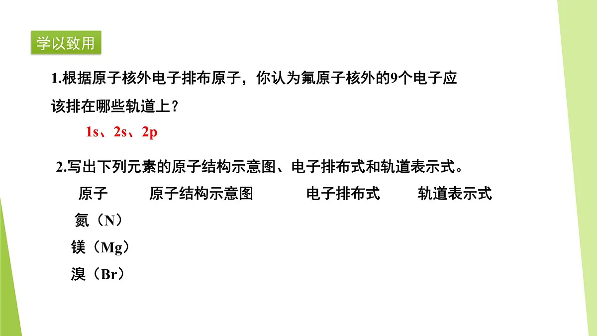 苏教版高中化学选择性必修2 《2-1-2 原子核外电子的排布》课件第8页