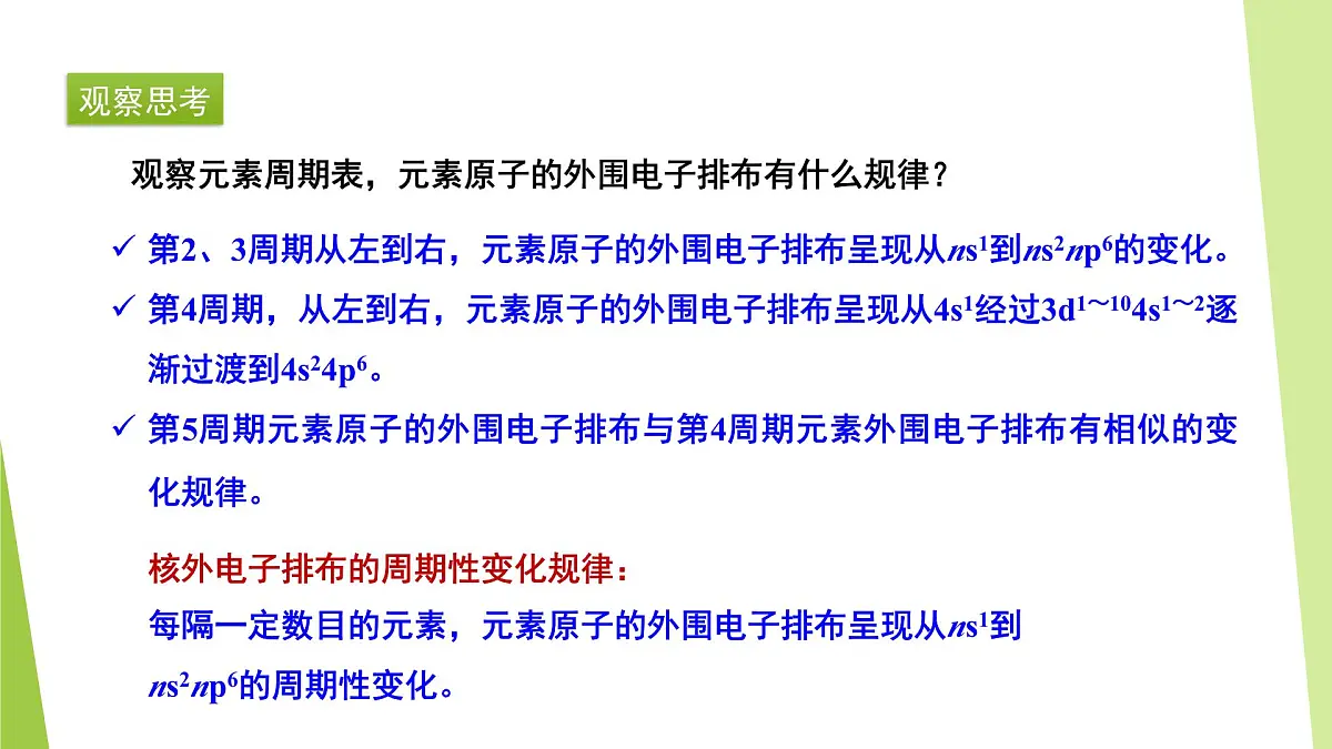苏教版高中化学选择性必修2《2-2-1 原子核外电子排布的周期性 元素第一电离能的周期性变化》课件第4页