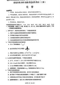 四川省南充市高2025届高考适应性考试（三诊）化学试题