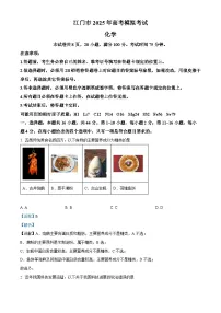 广东省江门市2025届高三下学期一模化学试题 含解析
