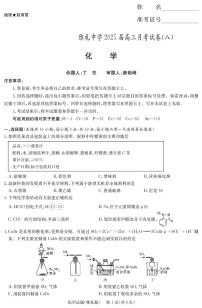 2025届长沙市雅礼中学高三下月考八化学试卷 化学演练(含答案)
