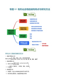 专题03 有机化合物的结构特点与研究方法（考点清单）（讲+练）-2024-2025学年高二化学下学期期中考点整理（人教版2019）试题（含答案）