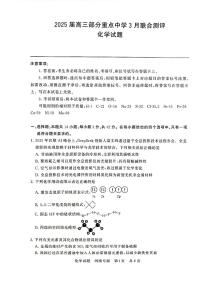 2025届高三部分重点中学3月联合测评(T8联考)化学试卷（河南版，含答案）
