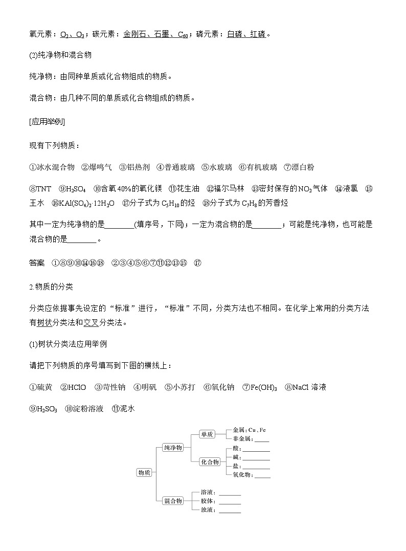 第一章 化学物质及其变化 第1讲 物质的组成、性质和转化第2页