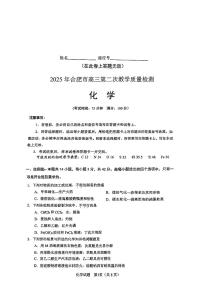 安徽省合肥市2025届高三第二次教学质量检测 化学试卷（含答案）
