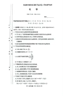 湖南省名校联考联合体2024-2025学年高一下学期期中考试化学试题（含答案）
