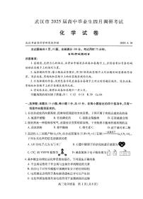 湖北省武汉市2025届高中毕业生四月调研考试化学试卷及参考答案含答题卡